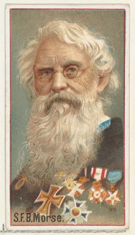Samuel F. B. Morse, printer's sample for the World's Inventors souvenir album (A25) for Allen & Ginter Cigarettes by Allen & Ginter - High-Resolution Digital Print
