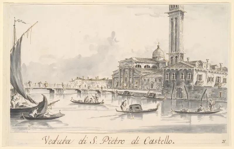 San Pietro di Castello Wall Art by Giacomo Guardi - High-Resolution Digital Print
