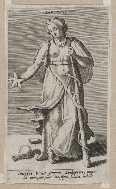 Sanitas, from "Proposopographia" Wall Art by Philips Galle - High-Resolution Digital Print