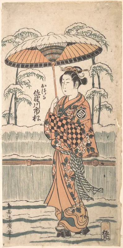 Sanogawa Ichimatsu in the Role of Otsuru Wall Art by Torii Kiyohiro - High-Resolution Digital Print