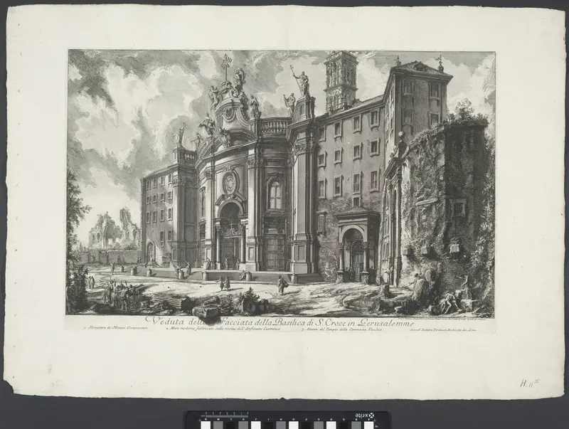Santa Croce in Gerusalemme te Rome Wall Art by Unknown - High-Resolution Digital Print