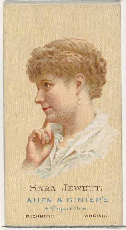 Sara Jewett, from World's Beauties, Series 2 (N27) for Allen & Ginter Cigarettes Wall Art by Allen & Ginter - High-Resolution Digital Print
