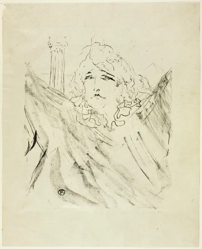 Sarah Bernhardt, from Treize Lithographies