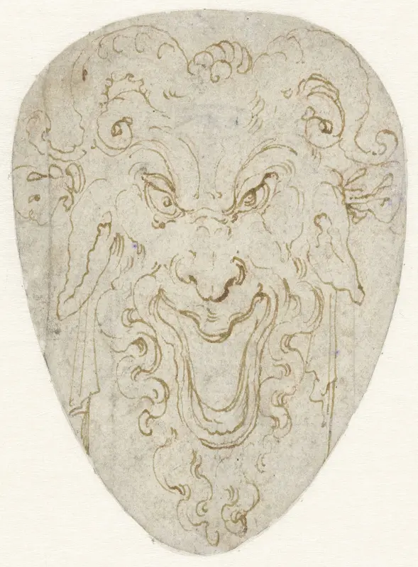 Saterkop met ramshorens en ezelsoren Wall Art by Giulio Romano - High-Resolution Digital Print