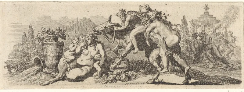 Saters en bacchanten Wall Art by Unknown artist - High-Resolution Digital Print