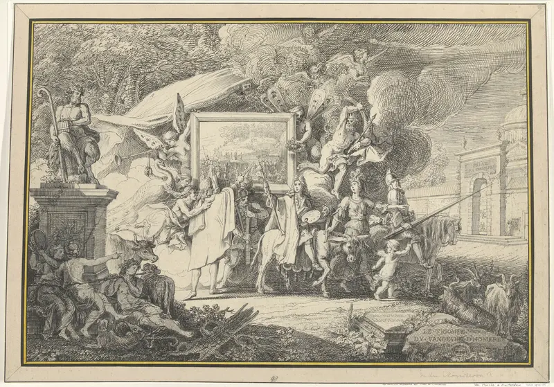 Satire op de schilderkunst en de Franse Academie Wall Art by Unknown - High-Resolution Digital Print