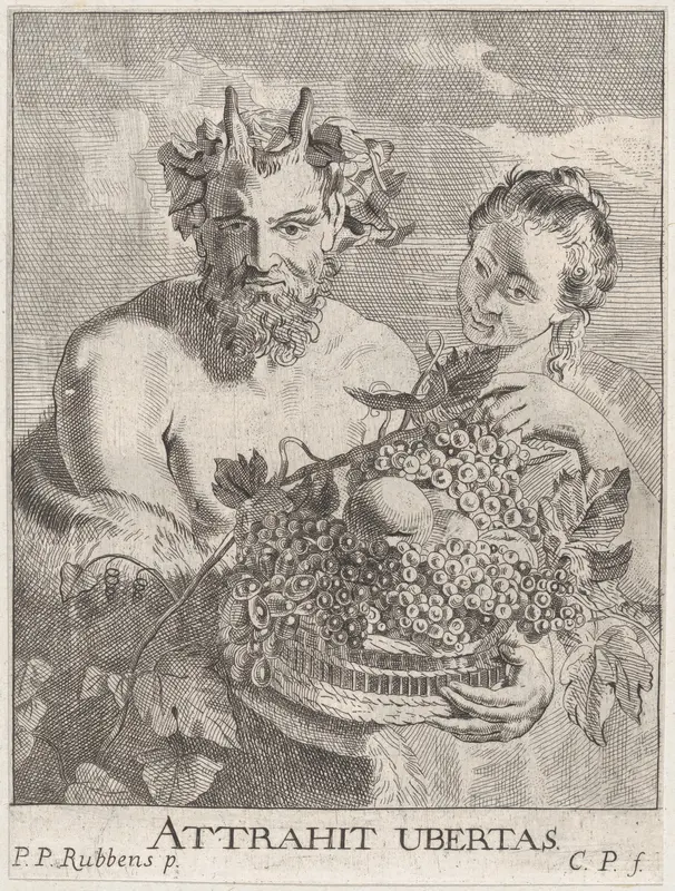 Satyr and Bacchante Wall Art by Cornelis van Poelenburch - High-Resolution Digital Print