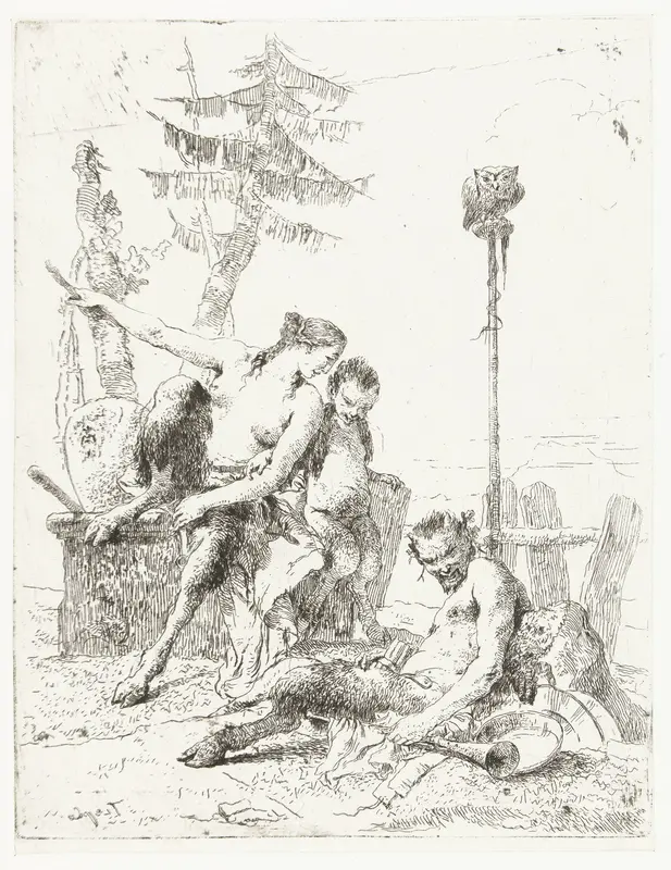 Satyr Family Wall Art by Unknown - High-Resolution Digital Print