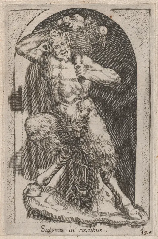 Satyr (Satyrus in caedibus), from "Speculum Romanae Magnificentiae" Wall Art by Anonymous - High-Resolution Digital Print