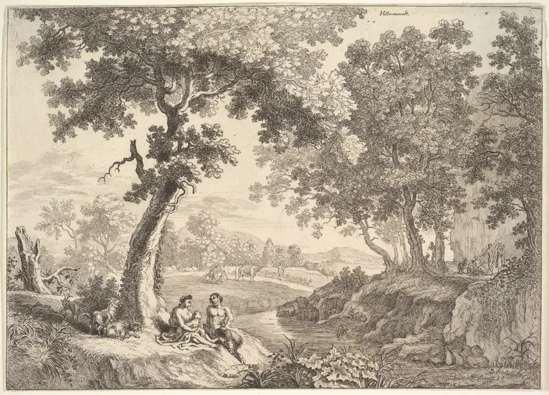 Satyrs in a Landscape Wall Art by Anonymous - High-Resolution Digital Print