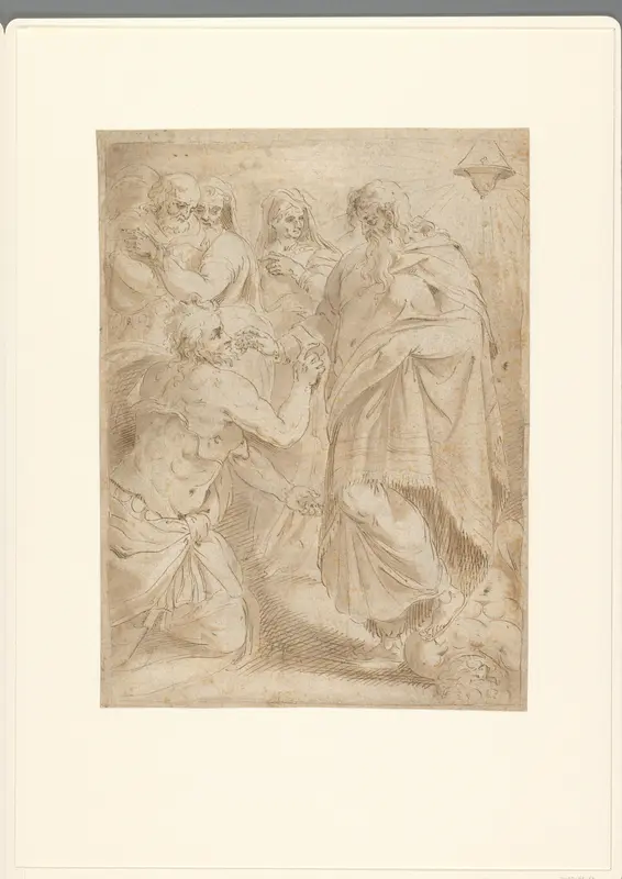 Saul en de heks van Endor Wall Art by anonymous - High-Resolution Digital Print