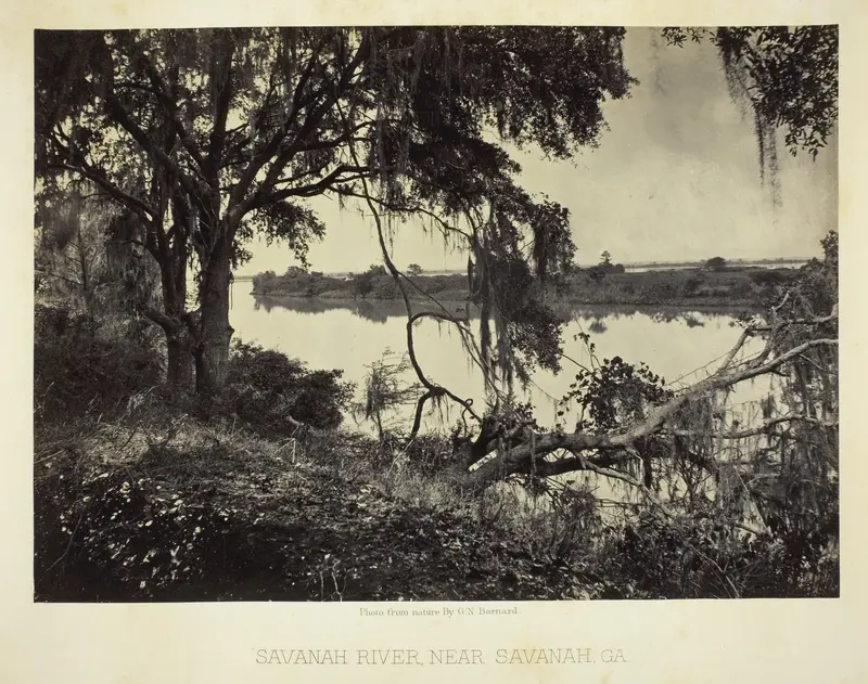Savannah River, near Savannah, GA Wall Art by George N. Barnard - High-Resolution Digital Print