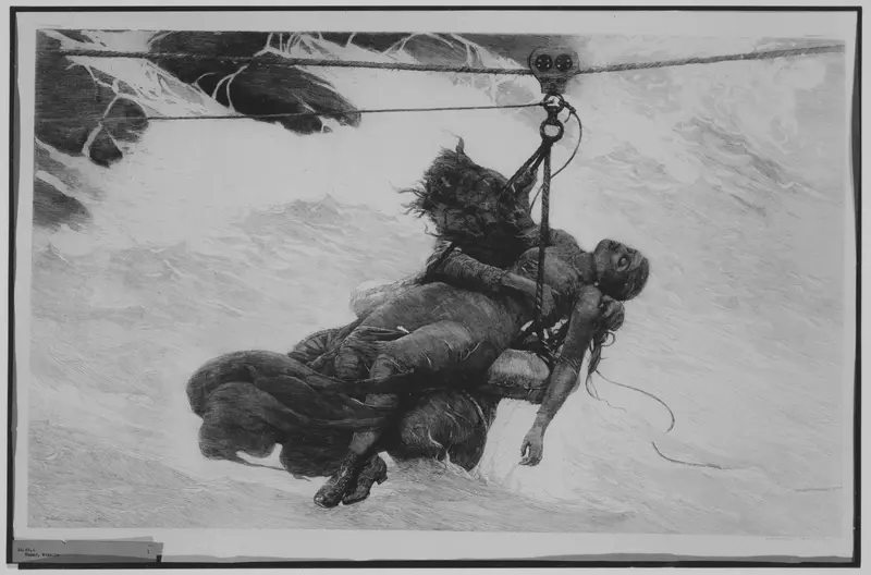 Saved Wall Art by Winslow Homer - High-Resolution Digital Print
