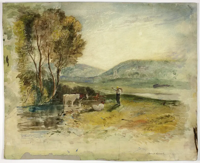Scene at Lutworth Wall Art by Joseph Mallord William Turner - High-Resolution Digital Print