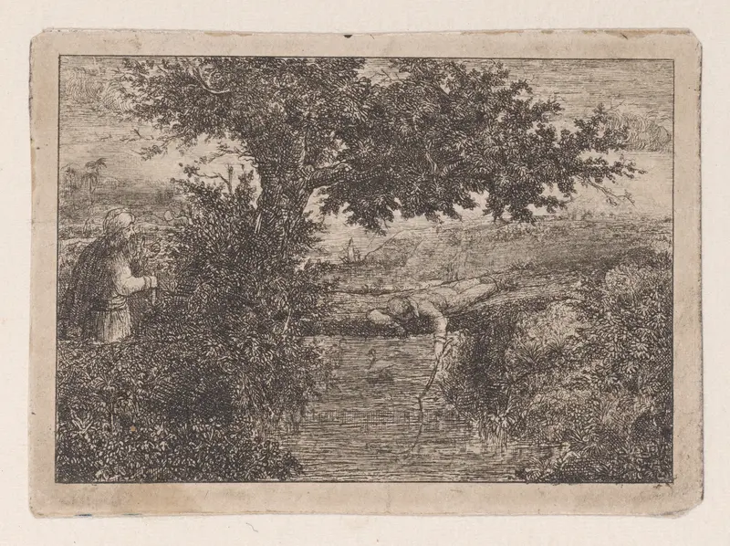 Scène Biblique (Biblical Scene) Wall Art by Rodolphe Bresdin - High-Resolution Digital Print