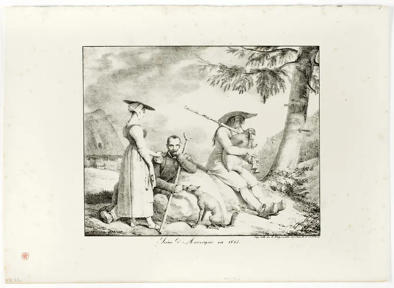 Scene d’Auvergne en 1845 Wall Art by Horace Vernet - High-Resolution Digital Print