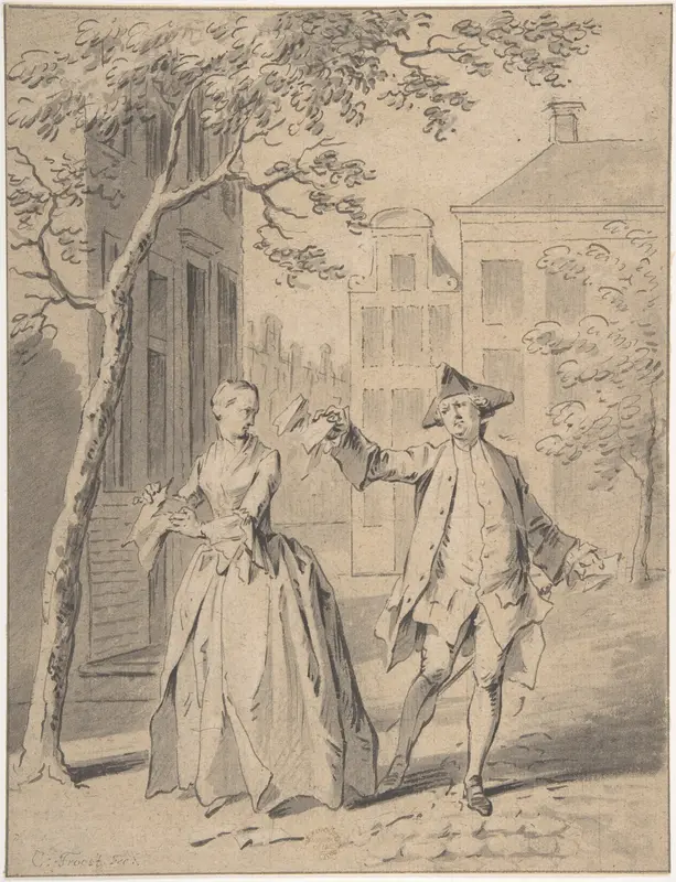 Scene From A Comedy Wall Art by Jacob Buys - High-Resolution Digital Print