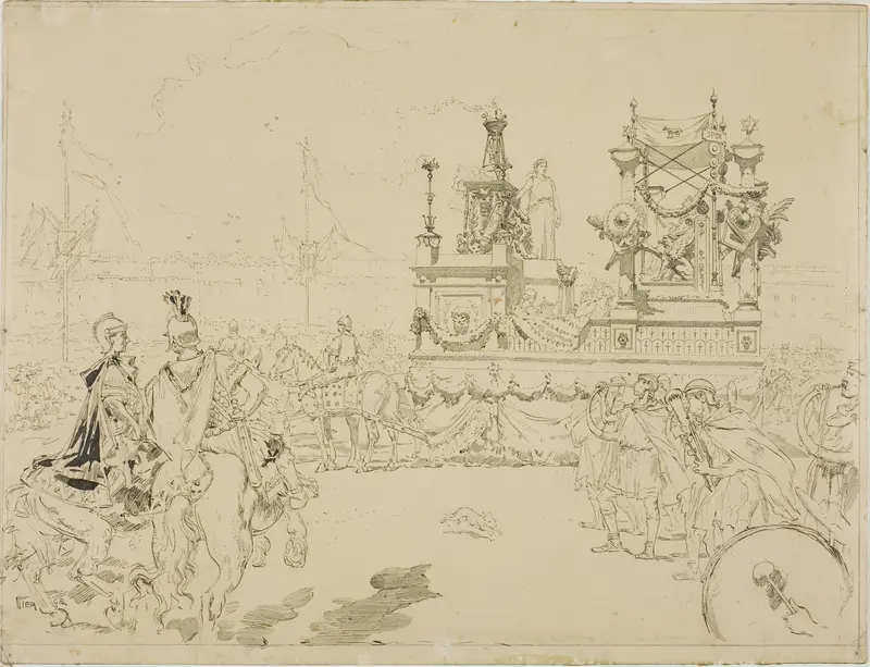 Scene from the Fêtes de Rennes Wall Art by Daniel Urrabieta Vierge - High-Resolution Digital Print