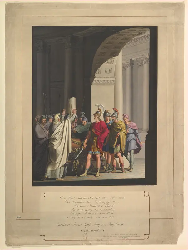Scene from the Life of Alexander I Wall Art by Franz von Hauslab the Younger - High-Resolution Digital Print
