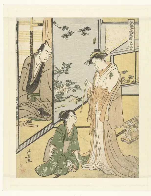 Scene in het Daifukuya huis Wall Art by Unknown - High-Resolution Digital Print