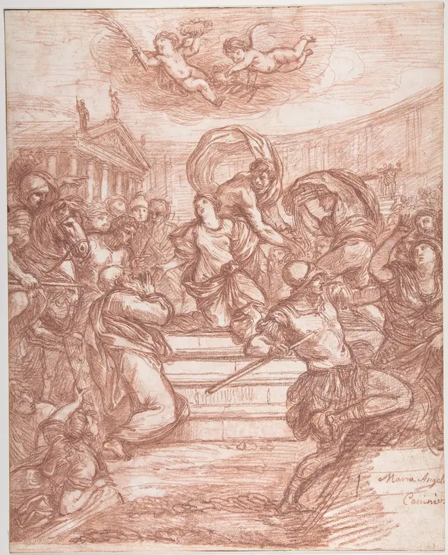 Scene of Martyrdom, after Giovanni Angelo Canini Wall Art by Jean Robert Ango - High-Resolution Digital Print