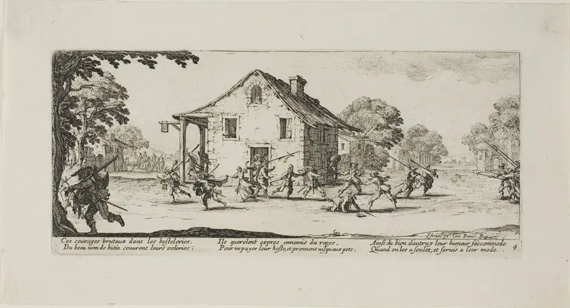 Scene of Pillage, plate four from The Miseries of War