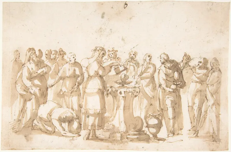 Scene of Sacrifice Wall Art by Francesco Allegrini - High-Resolution Digital Print