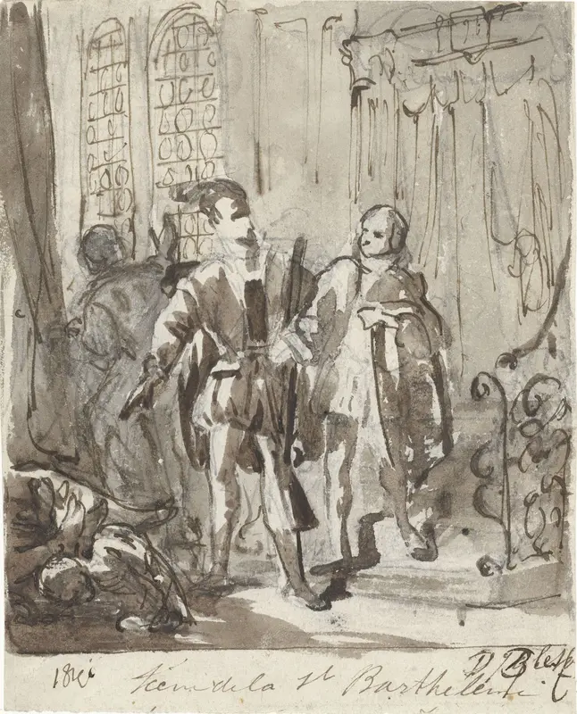 Scène uit de Bartholomeusnacht, 1572 Wall Art by David Bles - High-Resolution Digital Print