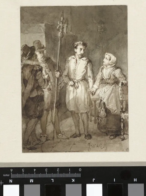 Scène uit de Tachtigjarige Oorlog Wall Art by Johannes Christiaan d' Arnaud Gerkens - High-Resolution Digital Print