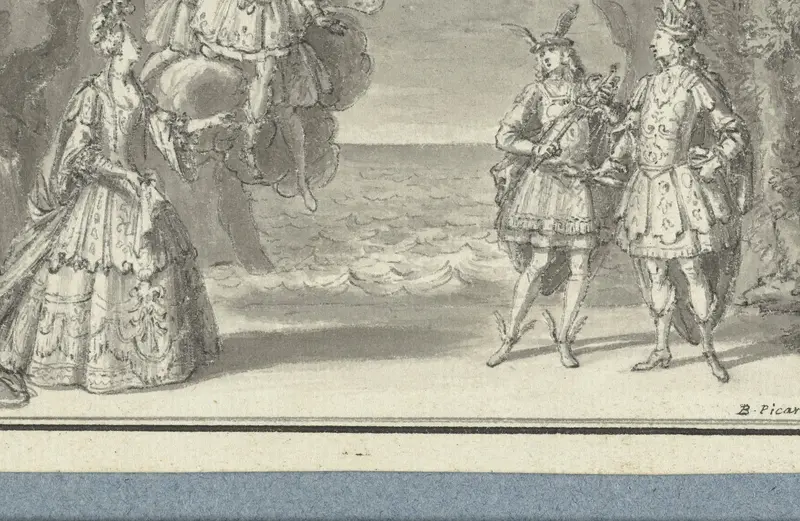 Scène uit de tragedie van Thetis en Peleus Wall Art by Bernard Picart - High-Resolution Digital Print