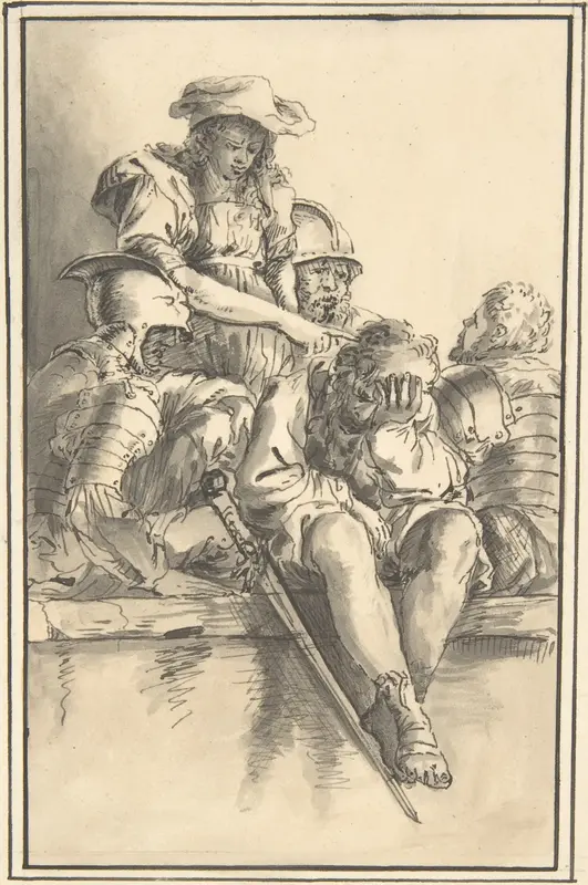 Scene with Banditti Wall Art by Anonymous, British, late 18th–early 19th century - High-Resolution Digital Print