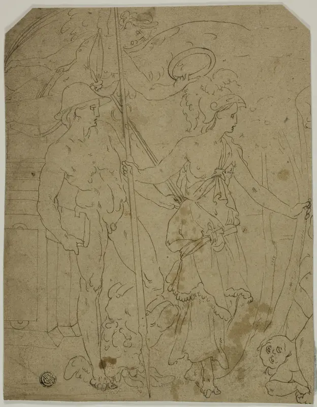 Scene with Mercury and Minerva