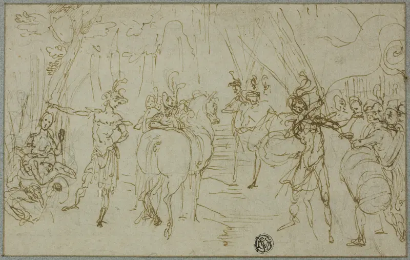 Scene with Soldiers Wall Art by Cigoli - High-Resolution Digital Print