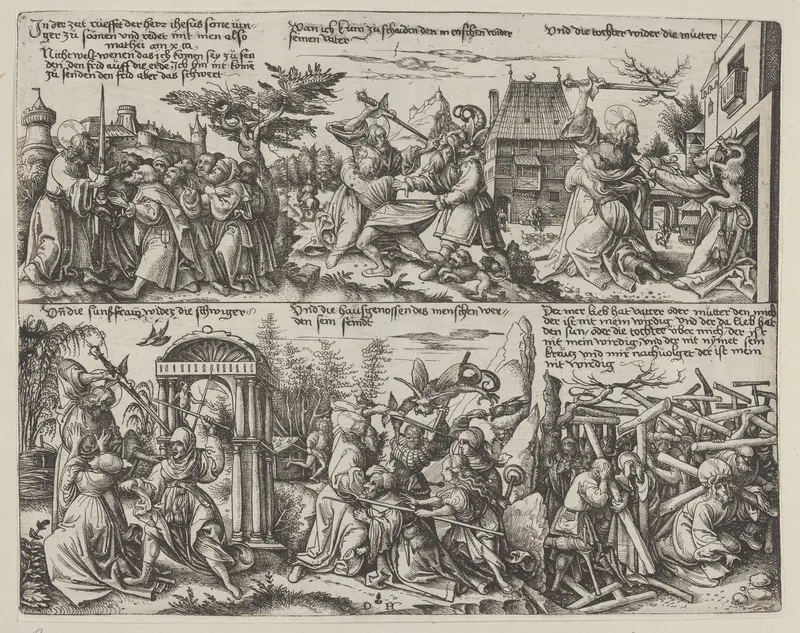 Scenes from Matthew 10: 34-38 Wall Art by Daniel Hopfer - High-Resolution Digital Print