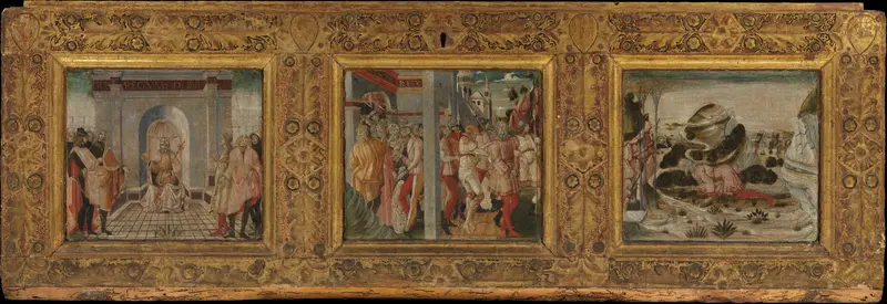 Scenes from the Life of King Nebuchadnezzar Wall Art by Nicola di Maestro Antonio d'Ancona - High-Resolution Digital Print