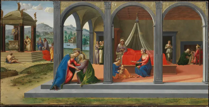 Scenes from the Life of Saint John the Baptist Wall Art by Francesco Granacci (Francesco di Andrea di Marco) - High-Resolution Digital Print