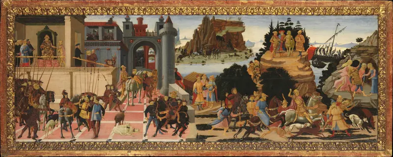Scenes from the Story of the Argonauts Wall Art by Jacopo di Arcangelo (called Jacopo del Sellaio) - High-Resolution Digital Print