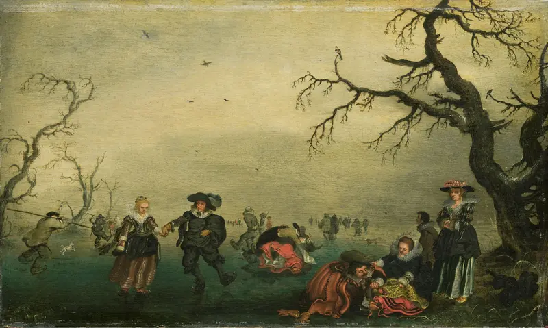 Schaatsenrijders Wall Art by Adriaen Pietersz van de Venne - High-Resolution Digital Print
