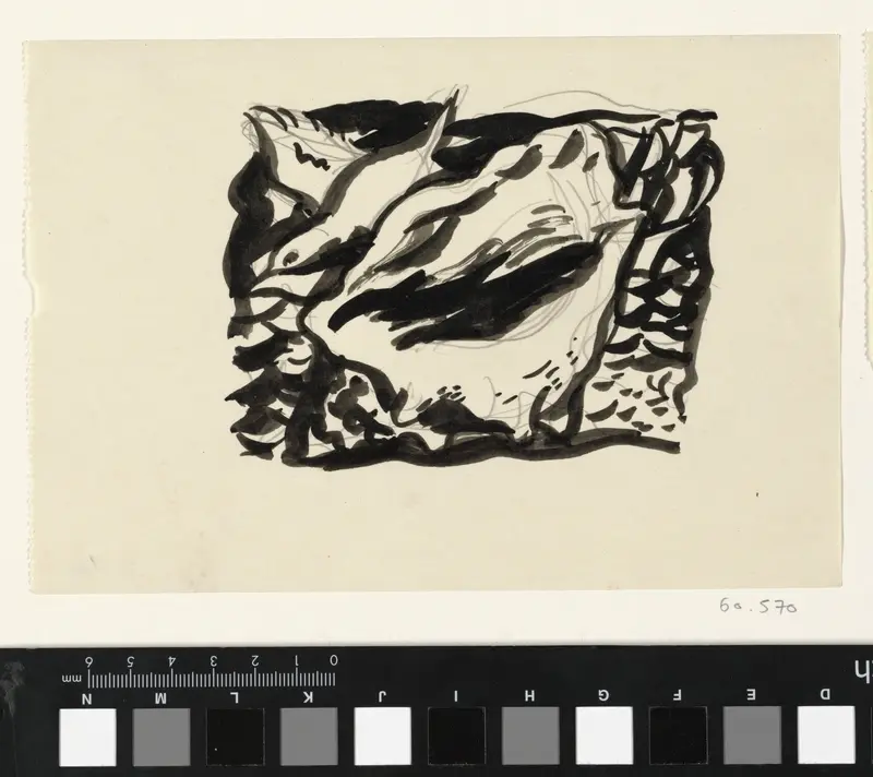 Schelp en meeuw Wall Art by Leo Gestel - High-Resolution Digital Print