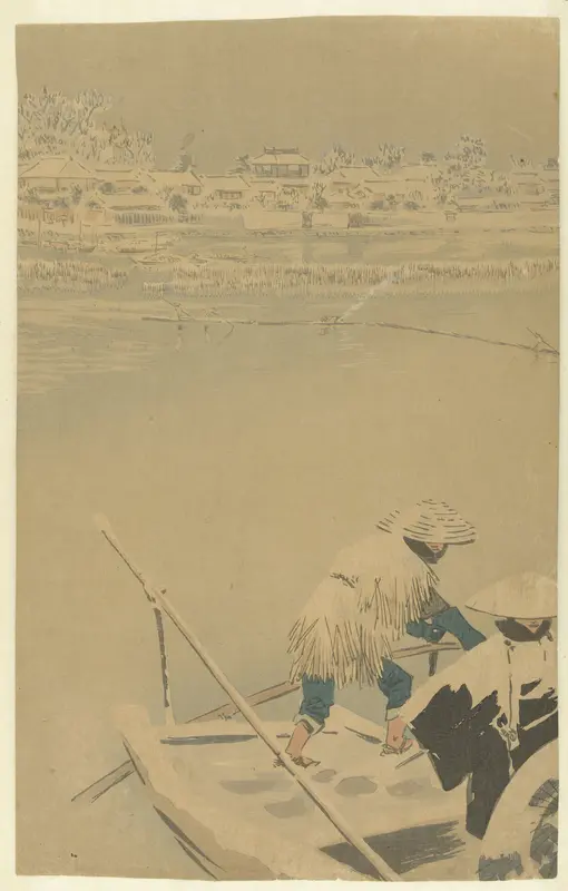 Schemersneeuw te Matsuchiyama Wall Art by Unknown - High-Resolution Digital Print