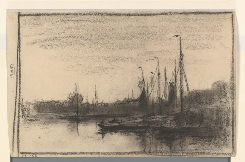 Schepen aan de kade Wall Art by Kees van Waning - High-Resolution Digital Print