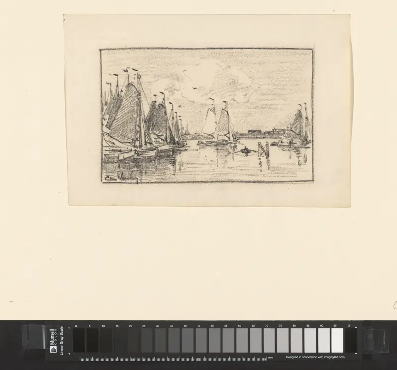 Schepen in een haven Wall Art by Kees van Waning - High-Resolution Digital Print