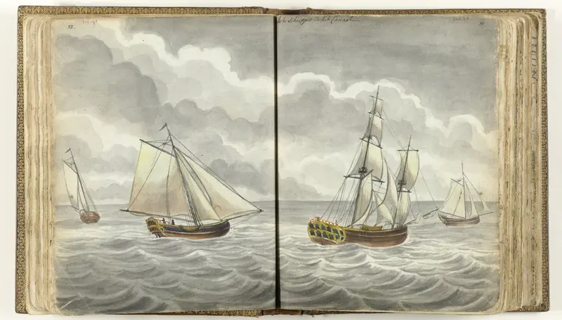 Schepen in het Kanaal Wall Art by Jan Brandes - High-Resolution Digital Print