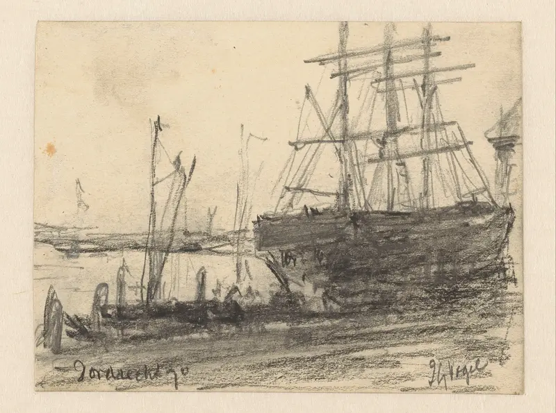 Schepen voor Dordrecht Wall Art by Unknown - High-Resolution Digital Print