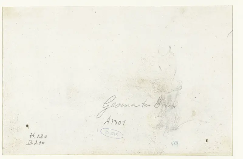 Schets van bediende Wall Art by Gesina ter Borch - High-Resolution Digital Print