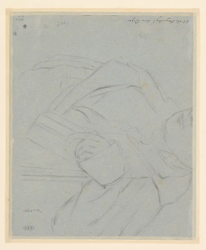 Schets van de romp van een geklede man Wall Art by Carel Jacob van Baar van Slangenburg - High-Resolution Digital Print