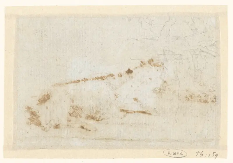 Schets van een boom Wall Art by David Alphonse de Sandoz-Rollin - High-Resolution Digital Print
