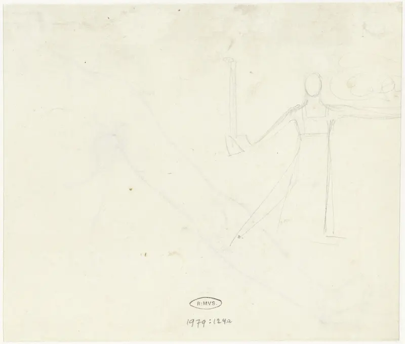 Schets van een figuur Wall Art by Richard Nicolaüs Roland Holst - High-Resolution Digital Print