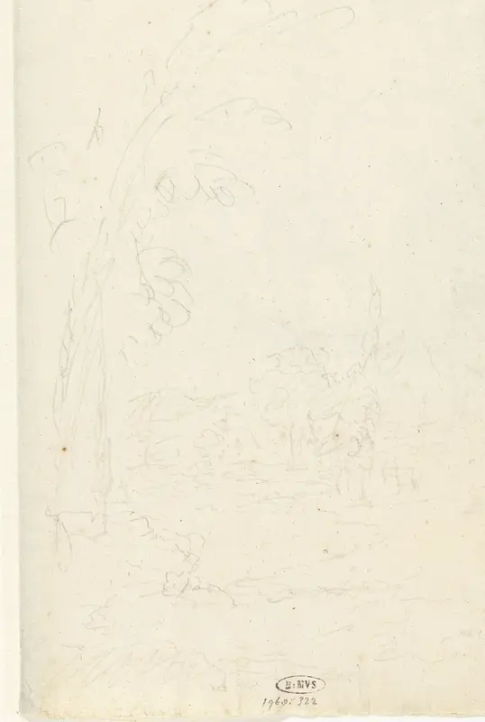Schets van een landschap Wall Art by Unknown - High-Resolution Digital Print