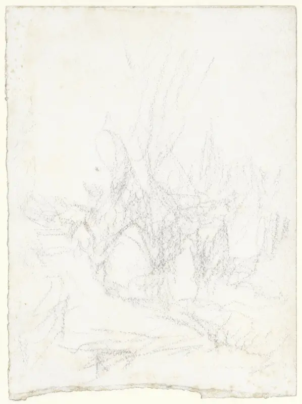 Schets van een landschap Wall Art by Matthijs Maris - High-Resolution Digital Print